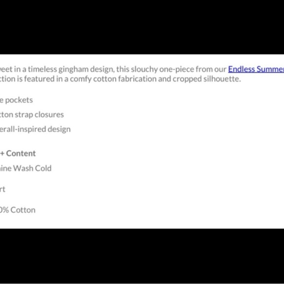 🎉 Host Pick 🎉 Free People Gingham cotton overalls romper. Perfect for summer! - Picture 5 of 10